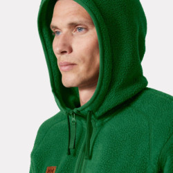 Veste polaire homme Heritage Pile zippée à capuche Green