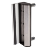 Gâche acier inox Locinox pour profils carrés de portail de 40 à 60 mm