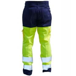 Pantalon haute visibilité Vision II PBV marine et jaune fluo