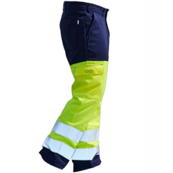 Pantalon haute visibilité Vision II PBV marine et jaune fluo