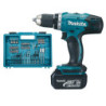 Perceuse Visseuse DDF453RFX1 avec coffret 74 accessoires 2 batteries et 1 chargeur