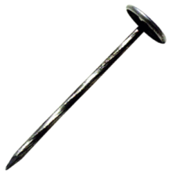 Clou Calotin Torsadé Galvanisé 50×2.7mm avec rondelle EP - Boîte de 250