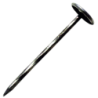 Clou Calotin Torsadé Galvanisé 50×2.7mm avec rondelle EP - Boîte de 250