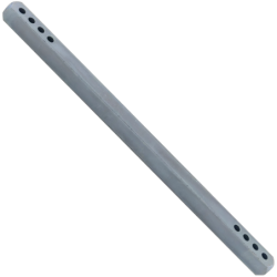Tige carrée percée acier zingué 7 x 140 mm