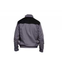 Blouson de travail PBV Typhon 60 % coton 40 % polyester gris noir