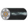 Câble gainé PVC noir 7 torons de 7 fils diamètre câble 4 mm diamètre gainé 6 mm