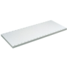 Tablette rayonnage Universel peinte gris clair renforcée charge 180 kg 770 x 400 mm