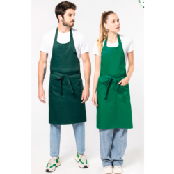 Tablier polycoton Kariban K890 avec poche coloris Kelly Green