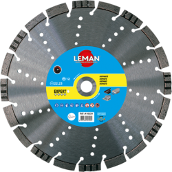 Disque diamant segmenté mixte Leman D 230 x 22,2 x 2,6 mm Asphalte Béton armé Acier Granit