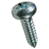 Vis à tôle tête cylindrique large pozidrive zingué DIN 7981 ISO 7049 forme C