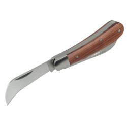 Couteau d'électricien à 2 lames Stanley manche bois