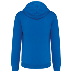 Sweat-shirt zippé K466 Kariban capuche contrastée Light Royal Blue et White