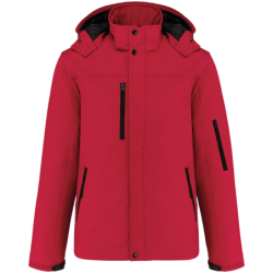 Parka softshell doublée homme K650 Kariban capuche Rouge