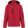 Parka softshell doublée homme K650 Kariban capuche Rouge