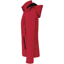 Parka softshell doublée homme K650 Kariban capuche Rouge