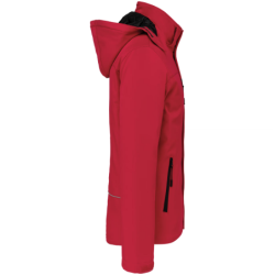 Parka softshell doublée homme K650 Kariban capuche Rouge