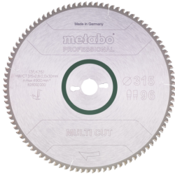 Lame de scie circulaire au carbure Multi-cult Professional 315 x 30 x 2 mm 96 dents