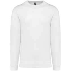 Sweat col rond unisexe K474 Kariban blanc
