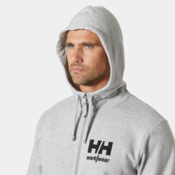 Sweat à zip Classic Logo Hoodie coloris gris