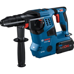 Marteau perforateur SDS-Plus GBH 18V-28 CF avec 2 batteries 5 Ah et chargeur en L-Boxx