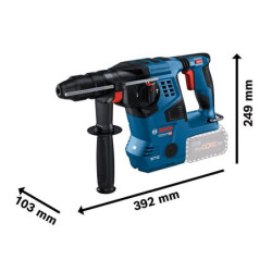 Marteau perforateur SDS-Plus GBH 18V-28 CF avec 2 batteries 5 Ah et chargeur en L-Boxx