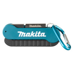Lot de 9 embouts de vissage Impact Black 25mm Makita avec porte-embout et mousqueton
