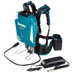 Batterie dorsale Li-ion 40V 43.55 Ah PDC1500A01 Makita avec harnais et chargeur