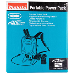 Batterie dorsale Li-ion 40V 43.55 Ah PDC1500A01 Makita avec harnais et chargeur