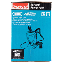 Batterie dorsale Li-ion 40V 43.55 Ah PDC1500A01 Makita avec harnais et chargeur
