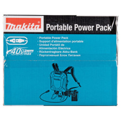 Batterie dorsale Li-ion 40V 43.55 Ah PDC1500A01 Makita avec harnais et chargeur