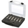 Coffret de 6 fraises HSS montage Weldon 19 mm avec foret pilote Sidamo