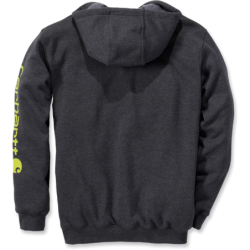 Sweat homme Sleeve Logo à capuche non zippé logo Carhartt sur manche Gris Foncé