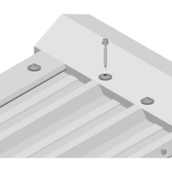 Rondelle vulcanisée avec étanchéité intégrée Monobloc Pour fixations de 5,5 à 8 mm boite de 100