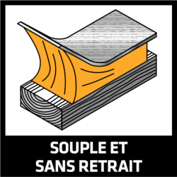 Kit mastic colle souple Sikaflex Fixotuile 300ml Terre cuite - 24 recharges et un pistolet