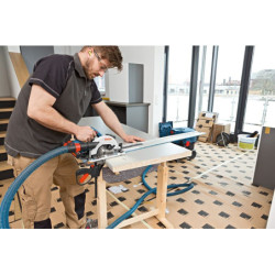 Scie circulaire sans fil GKS 18V-57 G Bosch avec 2 batteries 4Ah et chargeur en coffret L-Boxx