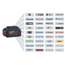 Scie circulaire sans fil GKS 18V-57 G Bosch avec 2 batteries 4Ah et chargeur en coffret L-Boxx