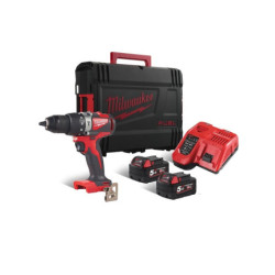 Perceuse à percussion M18 BLPD2-502X Milwaukee avec 2 batteries et un chargeur en HD Box