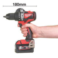 Perceuse à percussion M18 BLPD2-502X Milwaukee avec 2 batteries et un chargeur en HD Box