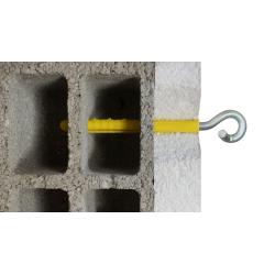 Fix-câble ING Fixations pour ITE crochet Ø12mm cheville Ø16mm