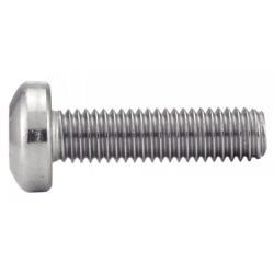 Vis tête cylindrique bombée six lobes inox A2 DIN 7985 filetage total