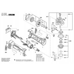 Stator Bosch pour meuleuse angulaire GWS18V-7