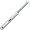 Cheville à frapper en acier électrozingué 10mm 135mm boîte de 50