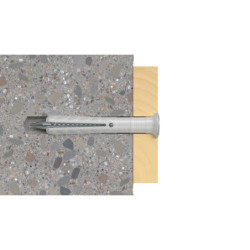 Cheville à frapper en acier électrozingué 10mm 135mm boîte de 50
