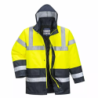 Parka haute visibilité Traffic polyester doublure fixe jaune fluo marine XXL