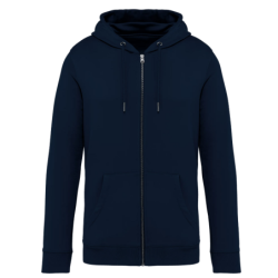 Sweat écoresponsable zippé à capuche unisexe NS402 Navy Blue