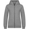 Sweat enfant écoresponsable zippé à capuche coloris Moon Grey Heather