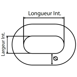Chaine cable inox 316 Ø 6 mm - liasse de 25m