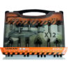 Coffret de 12 fraises pour bois queue de 6 mm Leman