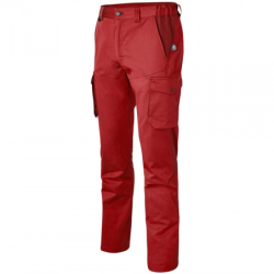 Pantalon multipoches Overmax Molinel rouge