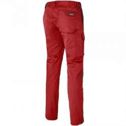 Pantalon multipoches Overmax Molinel rouge